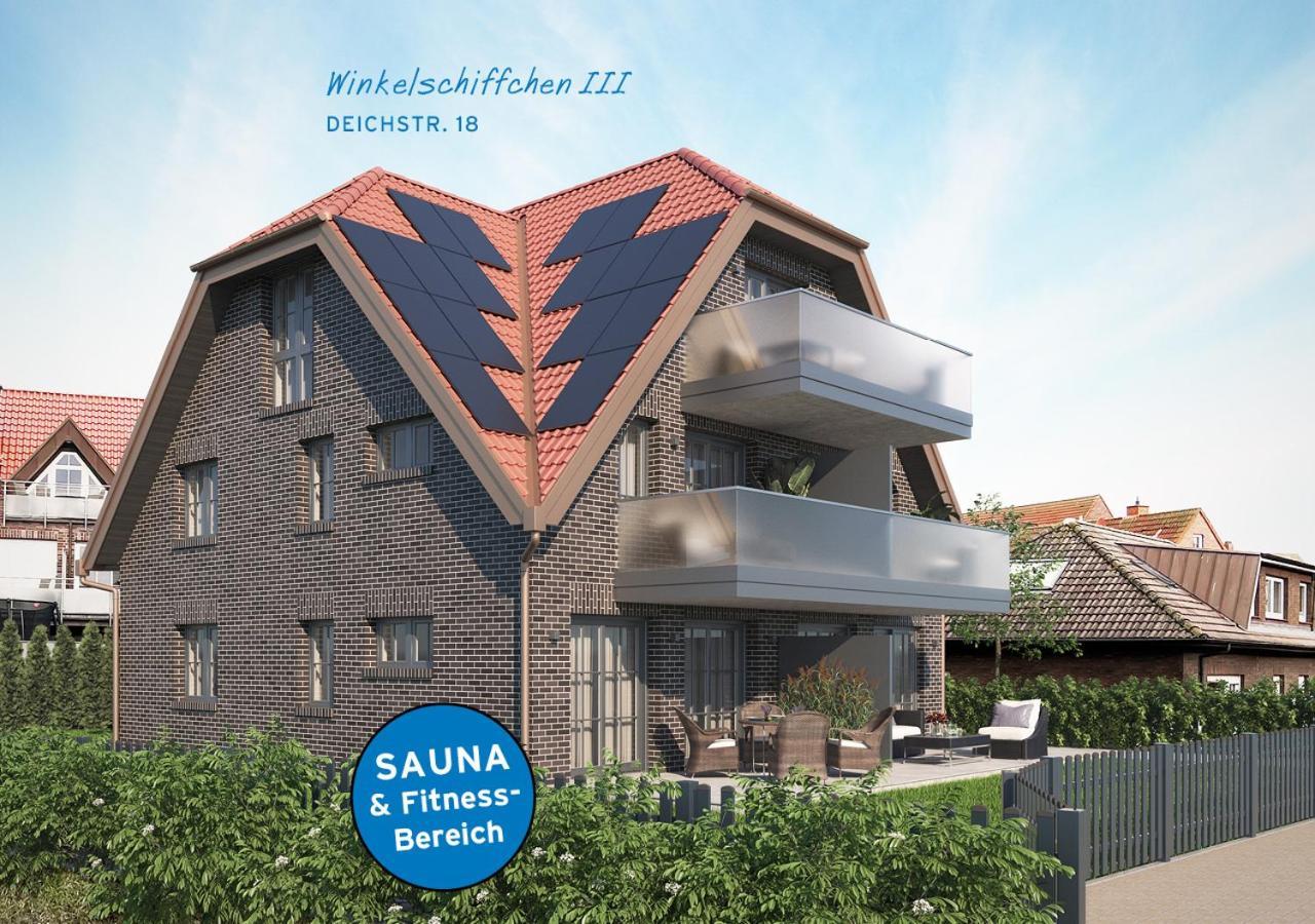 Winkelschiffchen III Mit Sauna 于斯德 外观 照片